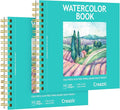 Creazic 2-Pack 5.5"x5.5" Square Watercolor Sketchbook | Premium Artist Paper by Unknown
