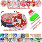 Axquilon 8 Pcs Pink Bow Diamond Art Coasters Kit - Image 2
