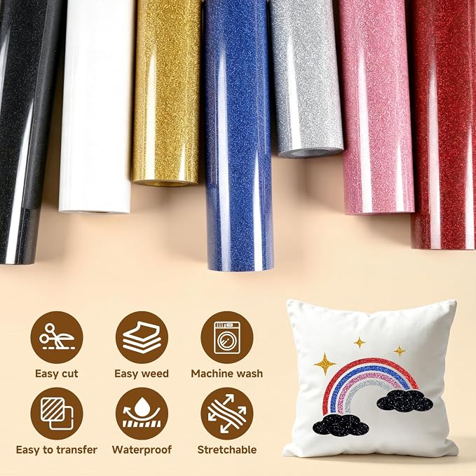 Glitter Black HTV - Image 6