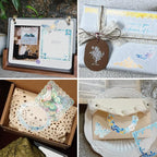 130 Pcs Pastel Fade-Resistant Lace Scrapbook Stickers - Image 9