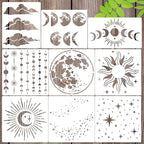 Moon Stencils for Painting Star Stencil Reusable Sun Clouds Stencils for by SUNVERSE