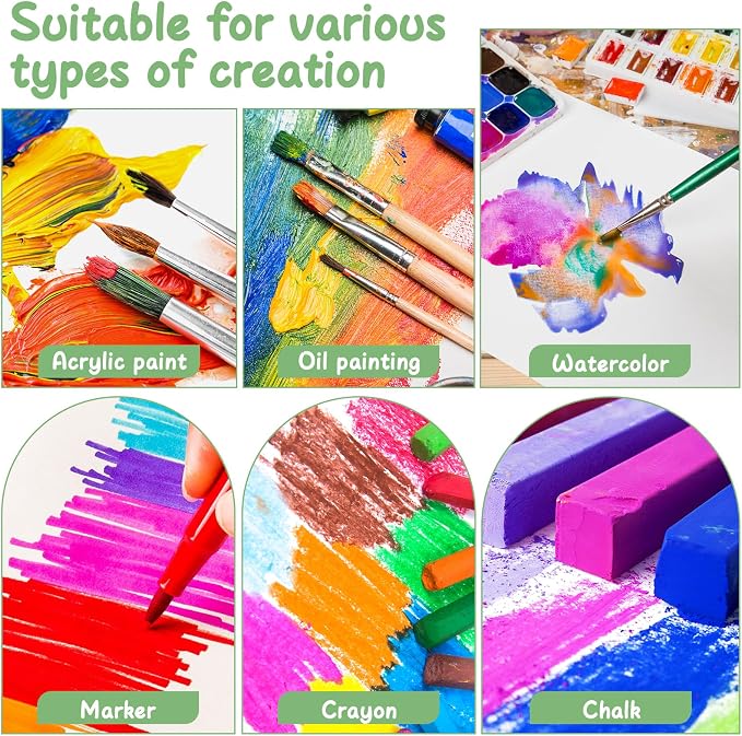 ESRICH Mini Canvases for Painting, 4x4In Canvas in Bulk 36 Pack Small Canvas - Image 4