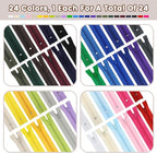 Zippers for Sewing, DOITEM 24 pcs 45cm/18 Inch Multicolor Nylon Coil Zippers - Image 2