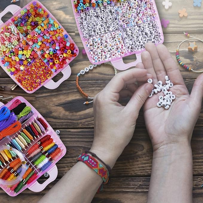 Peirich Bracelets Making Bead Kits, Includes 44 Colors Embroidery Floss - Image 5