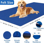 XSEINO Royal Blue Large Felt Fabric 72" X 36 ", 1.4 mm Thick Soft Felt Fabric - Image 2
