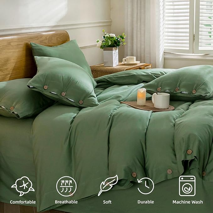JELLYMONI Cotton Duvet Cover Queen Size - Image 4
