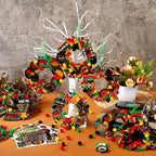 Hollowfly 48 Sets Juneteenth Wreath Craft Kits DIY Juneteenth Wreath Hanging - Image 5