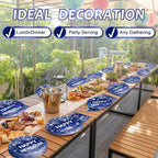 100PCS Happy New Year Party Plates and Napkins Party Supplies Blue 2026 New - Image 6
