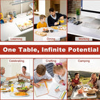 Elevon Folding Table, 6 Feet Heavy Duty Fold-in-Half Utility Table Indoor - Image 7