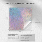HTVRONT Holographic Glitter Permanent Vinyl, Silhouette - Image 2