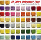 400+Pcs Friendship Bracelet String Kit String Bracelet Making Kit - Image 2