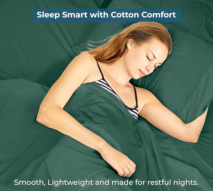 Royale Linens 100% Organic Cotton Twin Flat Sheet Only - Image 9
