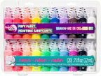 Tulip Puff Paint 20-Color Party Pack, Nontoxic & Waterproof Craft Paint by Tulip