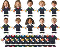 gisgfim 80Pcs Graduation Gown Cutouts Graduation Bulletin Board Decorations by gisgfim