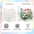 Yezavesu Flower Framed Paint by Numbers Kit - Image 3