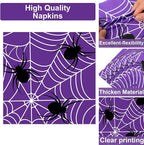 Qyeahkj 100 Pcs Halloween Birthday Party Supplies Paper Plates and Napkins Set - Image 4