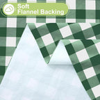 Smiry Rectangle Table Cloth, Waterproof Vinyl Tablecloth - Image 4