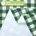 Smiry Rectangle Table Cloth, Waterproof Vinyl Tablecloth - Image 4