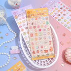Girl's 3D Cute Japanese Puff Sticker, 100+ Kawaii Dessert and Animal Mini Puffy - Image 3
