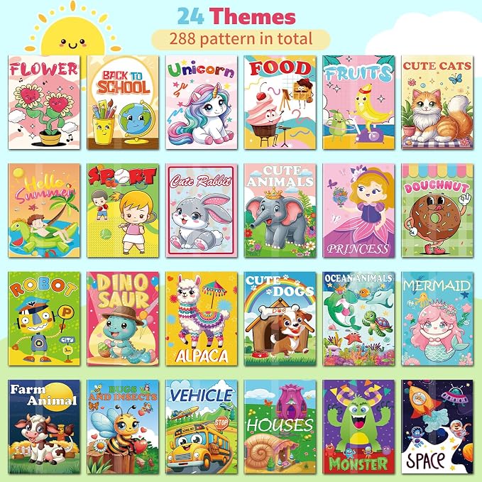 Kalysky 24 Mini Coloring Books for Kids Ages 4-8 8-12 Party Favors | 7 x 5.1 - Image 2