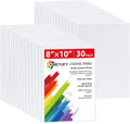 Simetufy 30 Pack 8x10 Inch Painting Canvas, Blank Cotton Canvas Panels | Bulk by Simetufy
