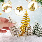 Skylety 35 Pieces Model Trees 6.3-1.2 Inch Mixed Miniature Trees Diorama - Image 3
