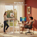 FEZIBO Standing Desk, 48 × 24 Inches Electric Height Adjustable, Sit and Stand - Image 5