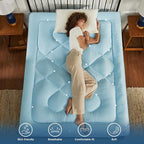BEDLORE Twin XL Mattress Topper, Thick Pillow Top Pad - Image 6