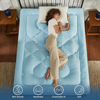BEDLORE Full Mattress Topper, Thick Pillow Top Pad - Image 6