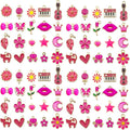 WOCRAFT 40pcs 20 pairs Assorted Enamel Bracelet Charms by WOCRAFT