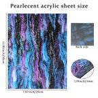 Pearl Glitter Cast Acrylic Sheet, 12x8 Inch, Mixed Color | 1/8 Inch Thickness - Image 2