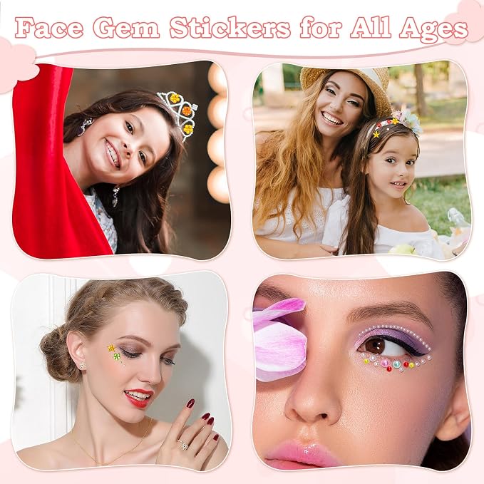 Lezmarket Gems Stickers for Kids Crafts, 10 Sheets Self-Adhesive Jewels - Image 6