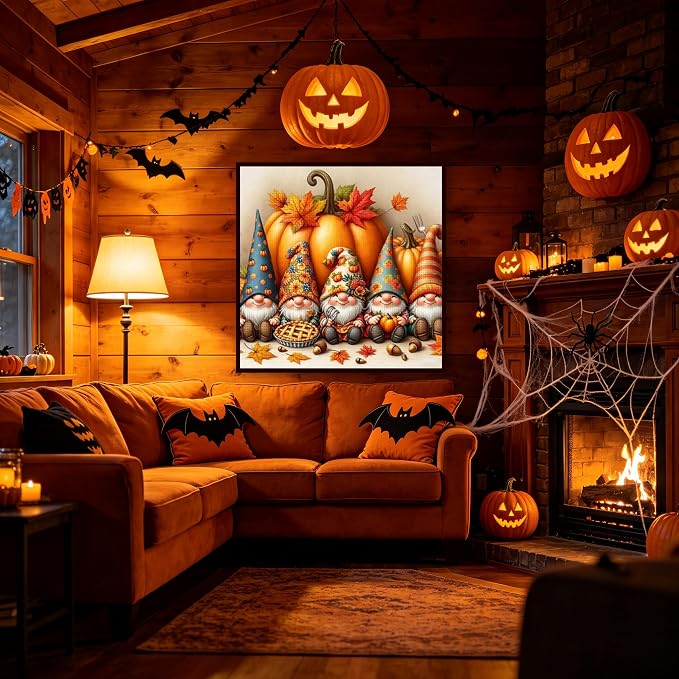 KYOQFVN Halloween Stamped Cross Stitch Kits - Image 4