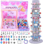 AIPRIDY Charm Bracelet Making Kit, Unicorn Mermaid Crafts Gifts Set Can by AIPRIDY