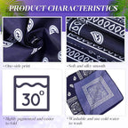 100 Pack Bandanas Unisex Paisley Bandanas Bulk Multi Purpose Cowboy Head Wrap - Image 2