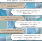 Cotton Satin Patchwork Fabric Panel – 35 Designs, 20×20 cm Squares, Single - Image 6