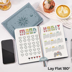 EMSHOI Graph Grid Journal Notebook, 320 Pages, A5 Size | Leather Hardcover - Image 6