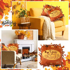 Chunful 6 Sets Thanksgiving Fall Tied Pillow Craft Kit DIY Give Thanks Pillow - Image 7
