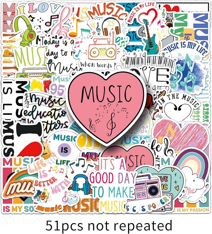 Love Music Inspirational Stickers - Image 6