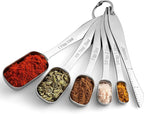 Spring Chef Stackable Stainless Steel Measuring Spoons Set of 6 w/Leveler | - Image 8