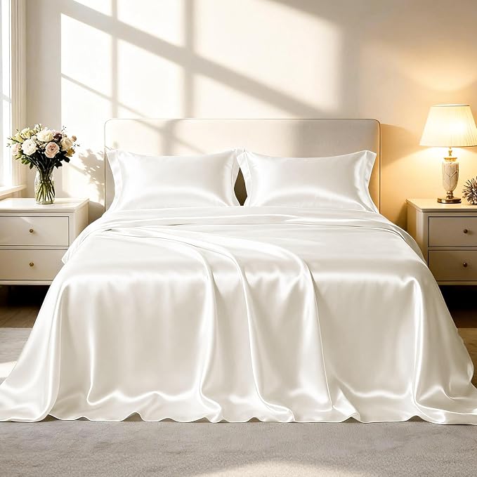 Love's cabin Full Size Satin Sheet Sets by Lovescabin