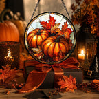 Pumpkin Maple Leaves Acrylic Suncatchers - Image 6