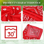 100 Pack Bandanas Unisex Paisley Bandanas Bulk Multi Purpose Cowboy Head Wrap - Image 4