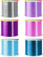 Mandala Crafts 10 GA Turquoise Pink Assorted Anodized Aluminum Craft Wire | 120 - Image 2