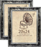 20x24 Picture Frame with Real Glass set of 2, Vintage Frames by TKYGU