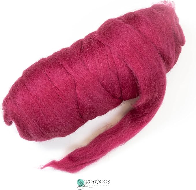 Kondoos Colored Natural Wool roving, 1 lb. Best Wool - Image 2