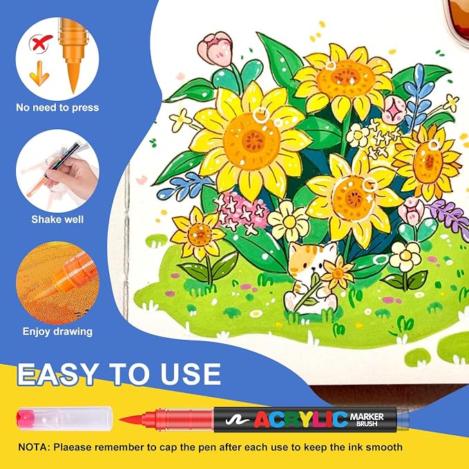 288 Colors Acrylic Paint Markers - Image 2
