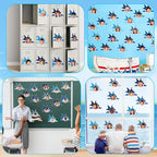 gisgfim 80Pcs Summer Cutouts Shark Decorations Under The Sea Bulletin Board - Image 6