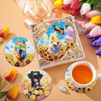 EWJRNSF 10 PCS Dog Diamond Art Coasters DIY Kit - Image 7