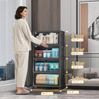 UAMFURI Stackable Storage Bins, 220QT Collapsible Drawers - Image 2